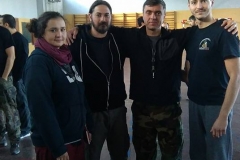 Arnaud, Fred et Claire avec Konstantin Komarov